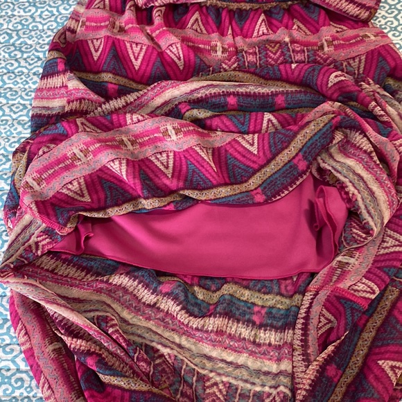 ⚡️Last Days! Francesca's Blue Rain Maxi Dress L - Picture 11 of 12